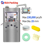 Máquina rotativa totalmente automática para prensa de comprimidos com capacidade de 230.000 unidades/h