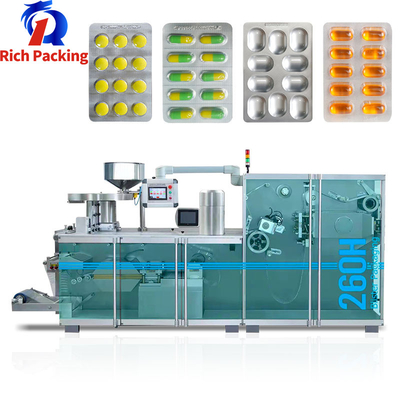 Farmaceutische Roller Type Capsule Tablet Pil Alu Pvc Alu Alu Blister Verpakkingsmachine