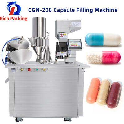 Máquina de enchimento de cápsulas de gelatina pequena semiautomática CGN 208