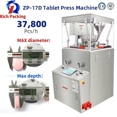 Toz Zp17d Döner Laboratuvarı İçin Hap Basın Tablet Baskı Makinesi