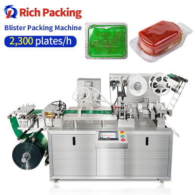 DPP-100L kleine automatische Verpackungsmaschine für flüssiges Autoparfüm, essbares Olivenöl, Blisterverpackungsmaschine