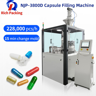 NJP-3800D Fácil de operar Máquina de llenado de cápsulas Farmacéutica automática